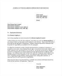Letter Of Recommendation For Employment Template Barrest Info