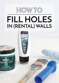 fill nail holes in your al walls