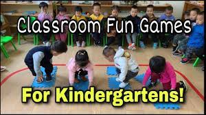 clroom fun games for kindergarten