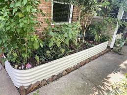 metal corrugated raised garden bed
