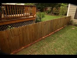 Brick Fence Border To Stop Grass And