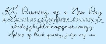 Handwritten Cursive Fonts Kimberly Geswein Fonts
