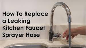 replace a leaking kitchen faucet