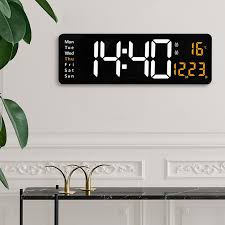 Led Alarm Large Digital Wall Clock