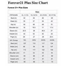 32 Most Popular Forever 21 Plus Size Chart Swim