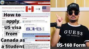 apply us visitor visa from canada