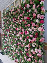 luxury flower wall hire at affordable