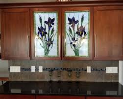 stained glass for kitchen cabinets