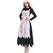 halloween women maid dress ghost