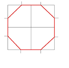 Draw A Regular Octagon Using A Rigid Square Template A