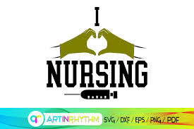 Nurse Svg I Love Nursing Rn Svg Graphic By Artinrhythm Creative Fabrica