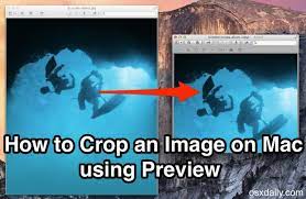 crop an image in mac os x with preview