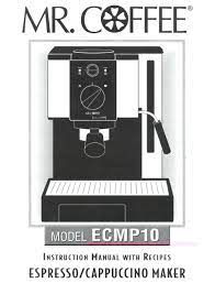 This carafe is designed for use with your mr. Mr Coffee Ecmp10 Instruction Manual Pdf Download Manualslib