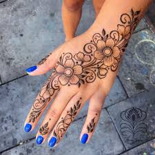 1 easy flower mehndi design for hands