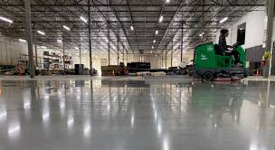 warehouse polished concrete floors
