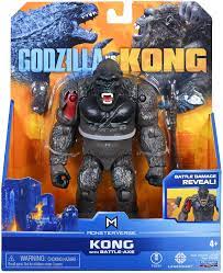 Amazon.com: PlayMates Godzilla vs Kong with Battle-Axe: Toys & Games