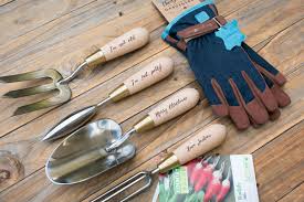 personalised gardening tools set of 4