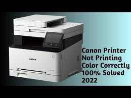 canon printer not printing color