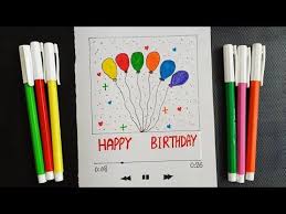 Maybe you would like to learn more about one of these? Simple Birthday Greetings Card Diy Birthday Colourful Balloons Card Easy Creative Drawing Y Birthday Greeting Cards Greeting Cards Diy Birthday Greetings
