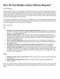 Trend Salary History In Cover Letter    For Cover Letter For Office With Salary  History In
