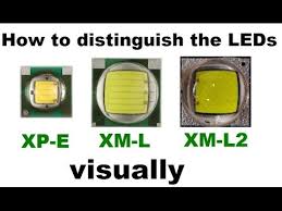 How To Distinguish Leds Cree Xm L T6 Xm L2 U2 And Xp E Q5 Visually External Differences