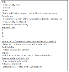 Writing A Good And Detailed Vulnerability Report