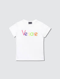 Multicolor Versace Font T Shirt Toddler