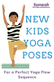 kids yoga pose cards for a yoga flow