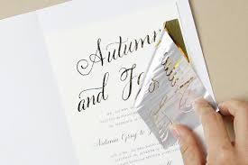 And i am sure there is yet more to learn. Home Diy How To Diy Foil Wedding Invitations