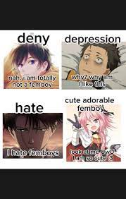The 4 stages of becoming a femboy : r/femboymemes