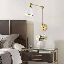 Wingbo Warm Brass And White Metal Shade