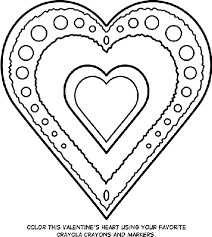Hearts are gentle and nice. Valentine S Heart Coloring Page Crayola Com