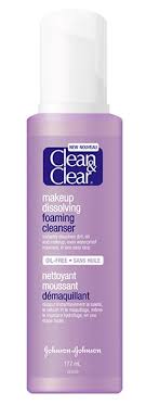 clean and clear makeup dissolving