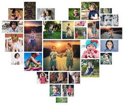 Heart Shaped Photo Collage Template