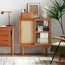 Mid Century Modern Natural Cabinet With