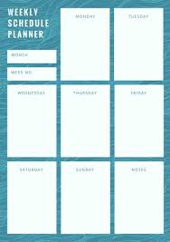Customize 181 Weekly Schedule Planner Templates Online Canva