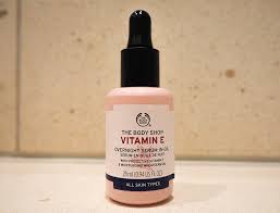 the body vitamin e overnight serum