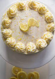 lemon cake with lemon ercream