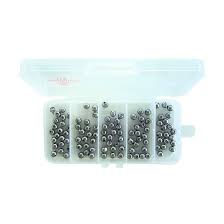 100 X Size 000 Fishing Ball Sinkers In Tackle Box Hooked