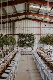 a modern barn wedding reception craft