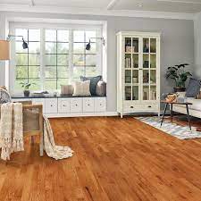 bruce plano oak gunstock 75 in thick x 2 25 in width x varying length solid hardwood flooring 20 sqft per case