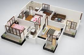 three bedroom house apartment floor plans