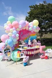 peppa pig rainbow birthday party