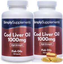 Fish oil softgels 100 капсул. Simplysupplements Cod Liver Oil 1000 Mg 360 Capsules Amazon De Drogerie Korperpflege