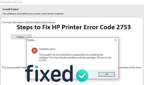 All in one printer (print, copy, scan, wireless, fax). Complete Guide To Fix Hp Printer Error Code 2753
