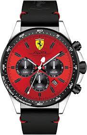 Usually quartz watches are found in this price range. Amazon Com Scuderia Ferrari Men S Pilota Stainless Steel Quartz Watch Leather Calfskin Strap Black 0830387 Watches