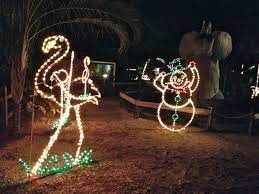 holiday lights at jungle gardens