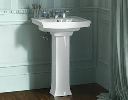 Installing a pedestal sink can make a small bathroom feel bigger by freeing up both physical and visual space normally occupied by a vanity cabinet. Pedestal Sinks Buying And Installing A Bathroom Pedestal Sink