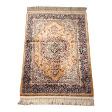 persian style traditional silk carpet