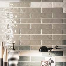 Brick Wall Tiles Glossy Taupe 7 5x30 Cm
